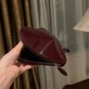 ALAIA Patent Calfskin Le Coeur Bag Garnet Red 1536287