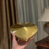Alaïa Gold Le Coeur heart bag Golden Metal ref