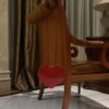 Le coeur leather crossbody bag Alaïa Red in Leather