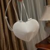 Le coeur leather crossbody bag Alaïa white in Leather