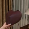 Alaïa Le Coeur Leather Crossbody Bag | Red -