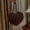 Alaïa Le Coeur Leather Crossbody Bag | Red -