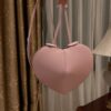 Le coeur leather crossbody bag Alaïa pink in Leather369