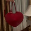ALAIA Lux Calfskin Le Coeur Bag Lacquer Red 1456493