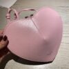 Le coeur leather crossbody bag Alaïa pink in Leather