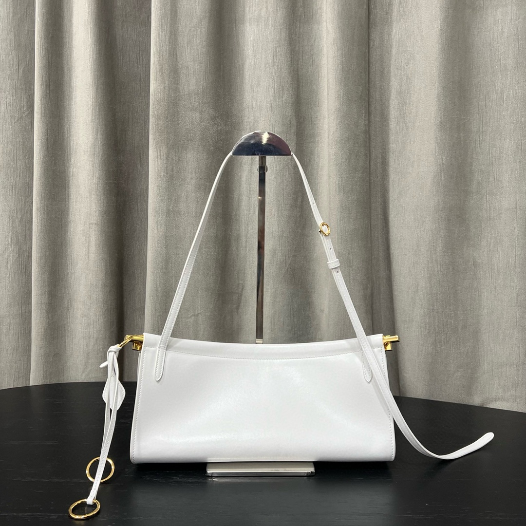 Alaïa Alaïa East West S Shoulder Bag Unica in White |