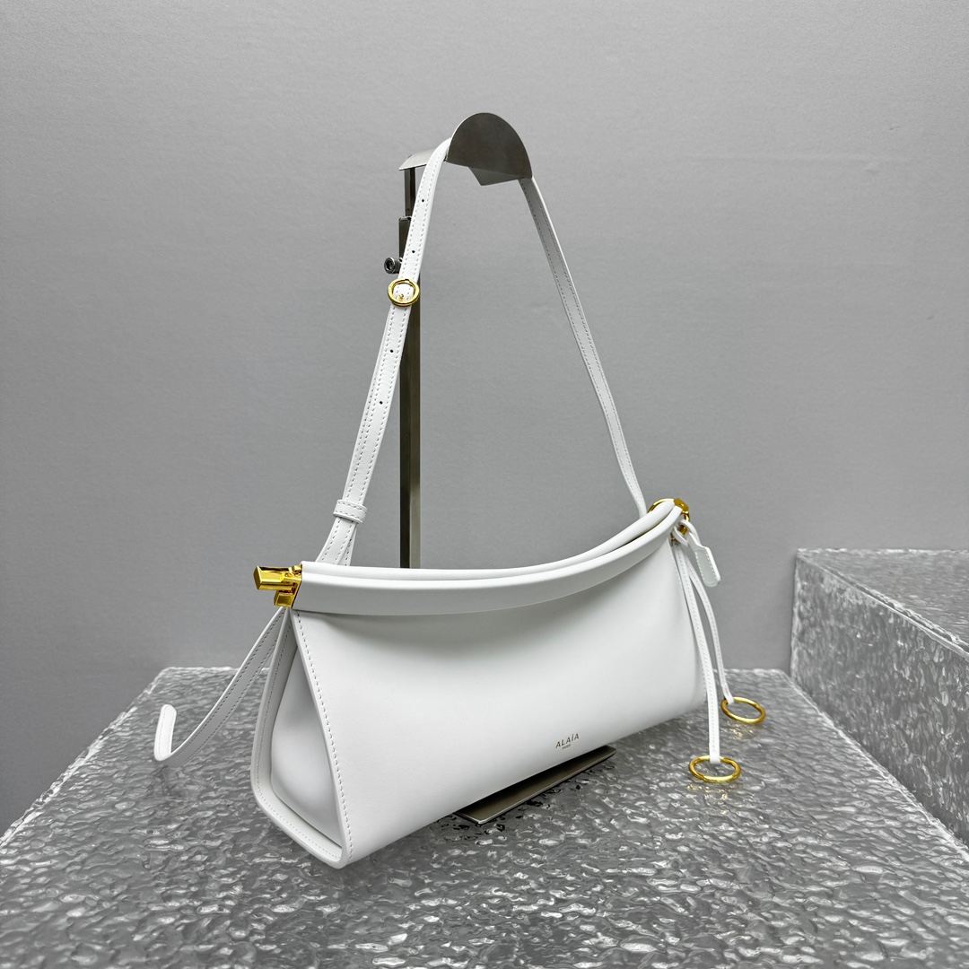 Alaïa "Le Click East West" shoulder bag White - Women