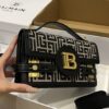 B-Buzz Shoulder 24 Purse - Balmain - Cotton - Ivory/Black ref.1752092 -  BALMAIN 00029