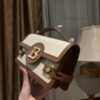 Balmain Brown B-Buzz 24 Shoulder Bag in Canvas &BALMAIN 00039