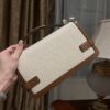 Balmain Brown B-Buzz 24 Shoulder Bag in Canvas &BALMAIN 00039