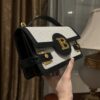 Balmain Black B-Buzz 24 Shoulder Bag in Canvas &