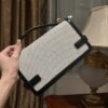 Balmain Black B-Buzz 24 Shoulder Bag in Canvas &