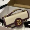 bag BALMAIN Women B Buzz 24 Canvas and Leather Bag