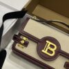 bag BALMAIN Women B Buzz 24 Canvas and Leather Bag