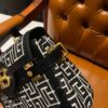 Balmain B-Buzz 23 bag in jacquard and leather - Women | BALMAIN