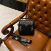 Balmain B-Buzz 23 bag in jacquard and leather - Women | BALMAIN