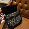 Balmain B-Buzz 23 bag in jacquard and leather - Women | BALMAIN BALMAIN 00109