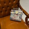 Balmain BBuzz 23 Sky-Print Canvas Satchel Bag  BALMAIN 00119