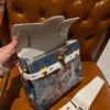Balmain BBuzz 23 Sky-Print Canvas Satchel Bag  BALMAIN 00119