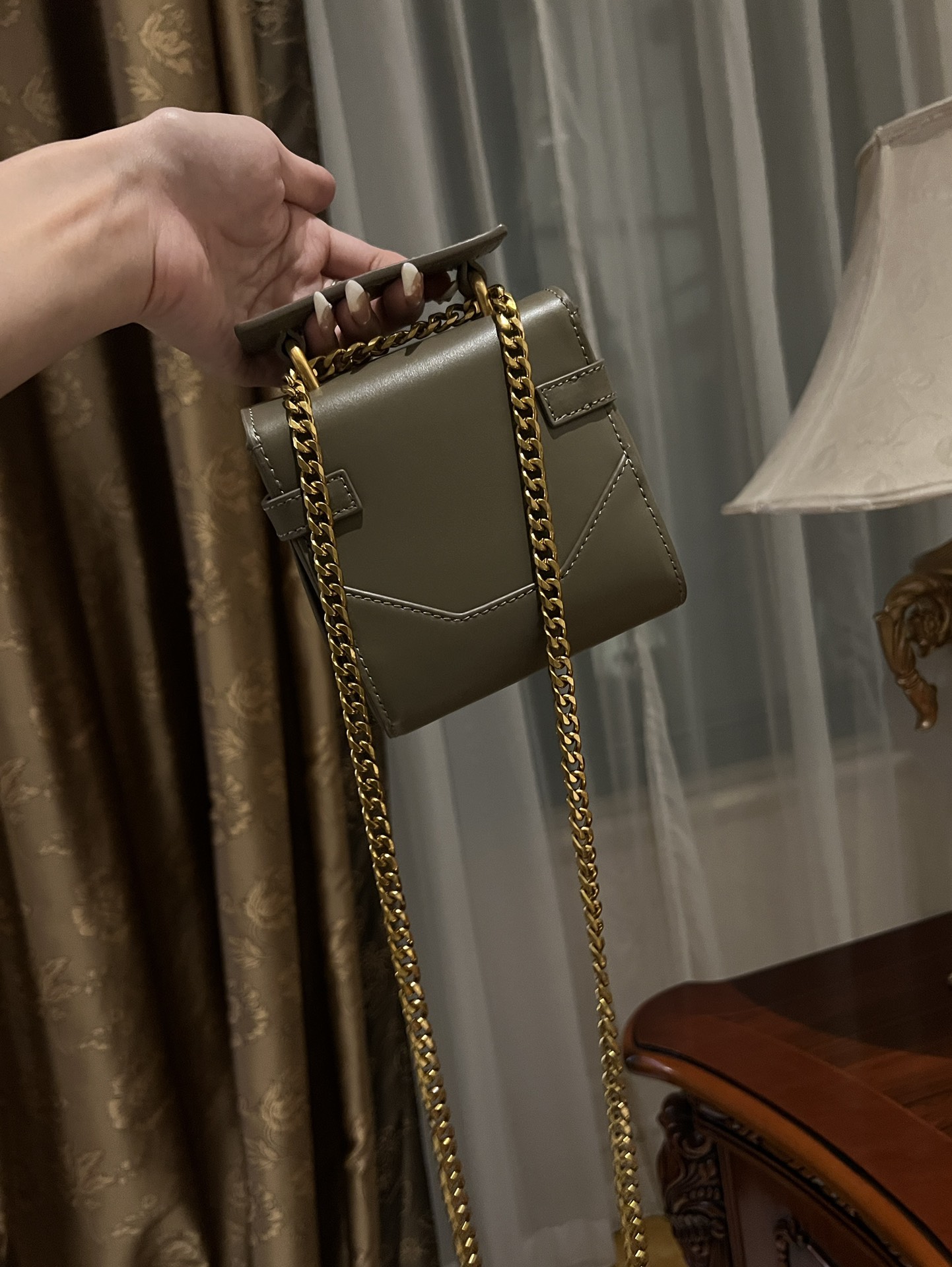 Balmain B-Buzz 23 Tote Bag | Green | BALMAIN 00139