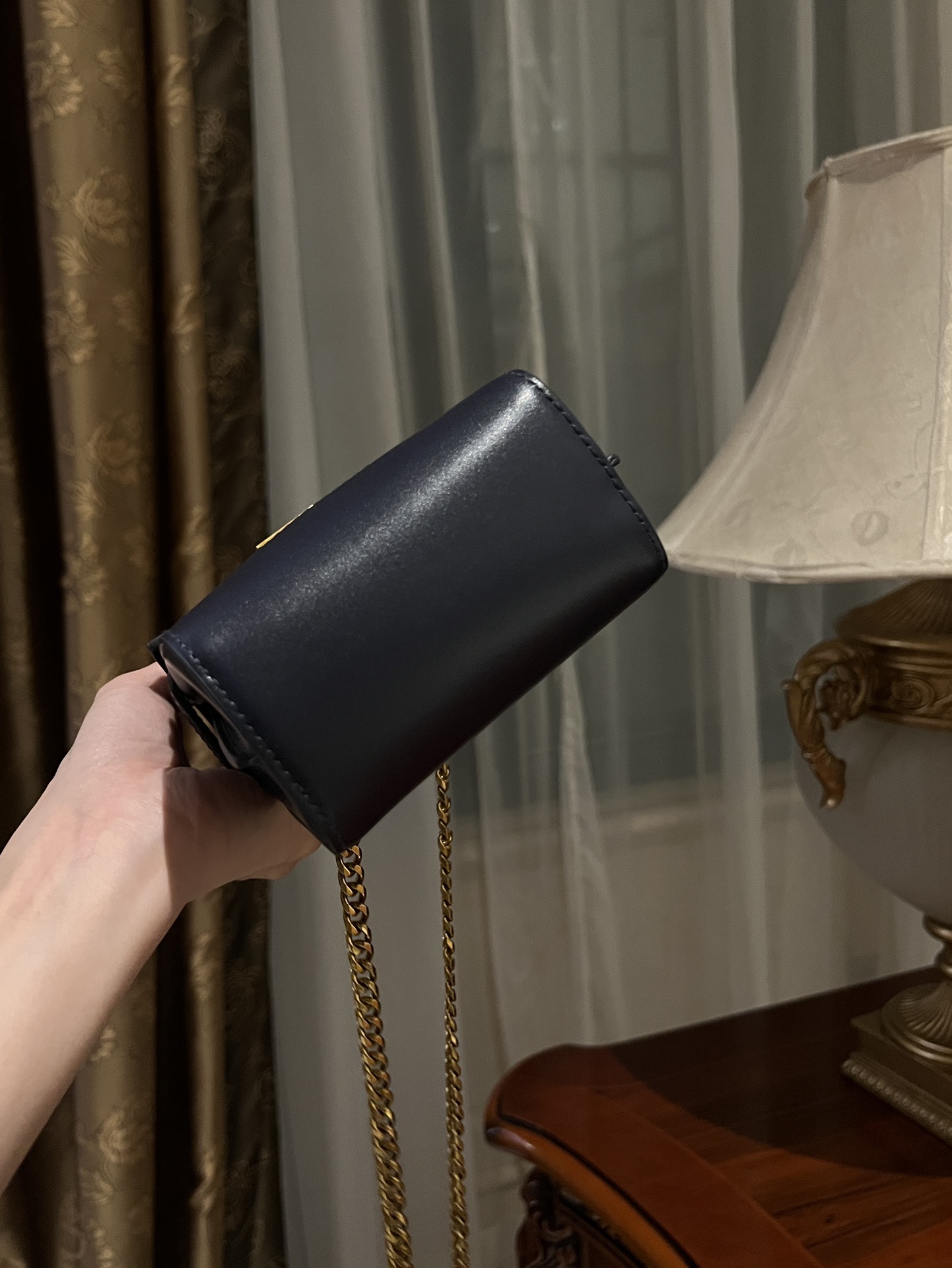 B-Buzz Mini 12 leather bag black - Women | BALMAIN 00149