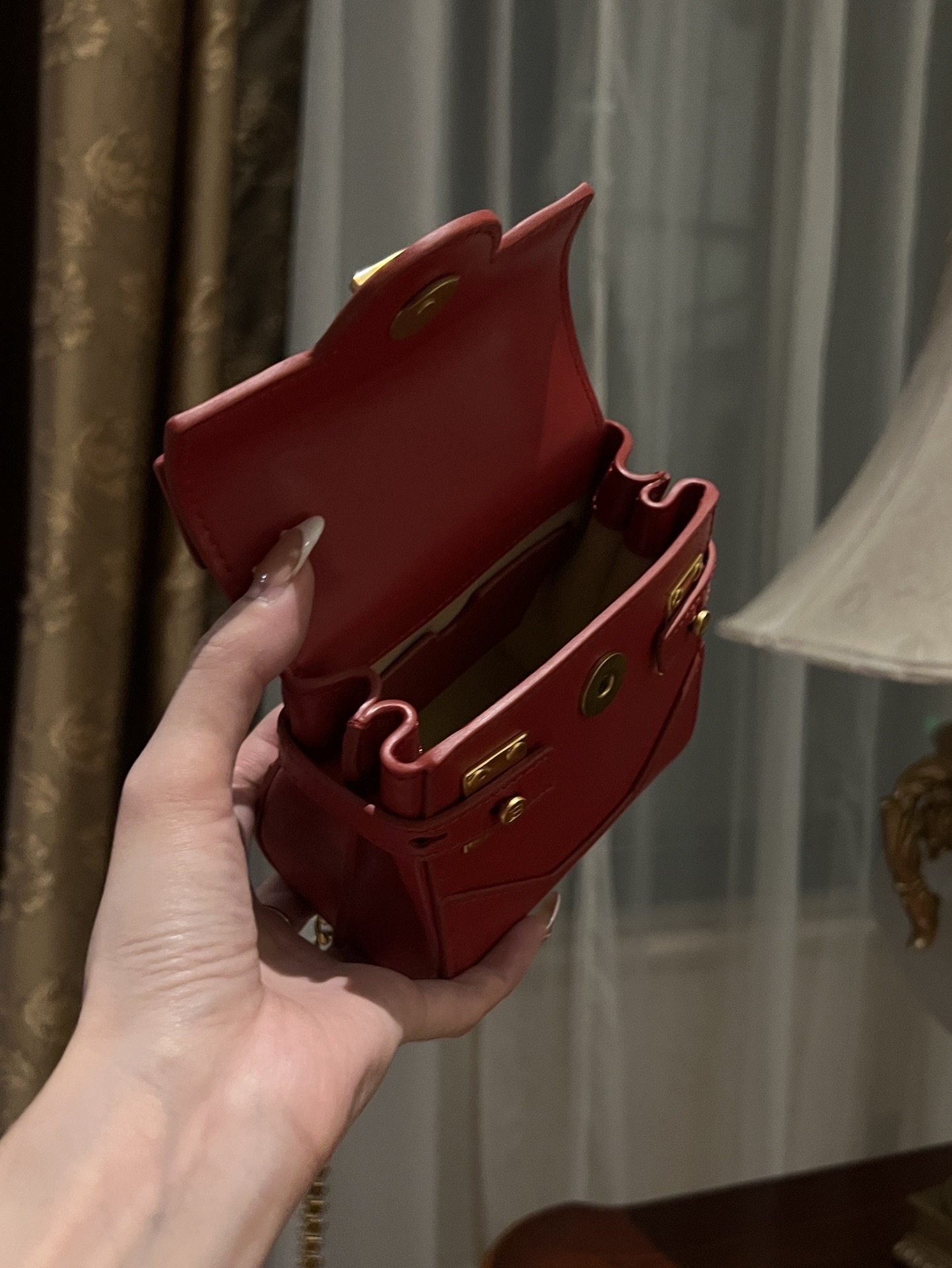 Balmain B-buzz 23 bag - Red - Women |  BALMAIN 00179