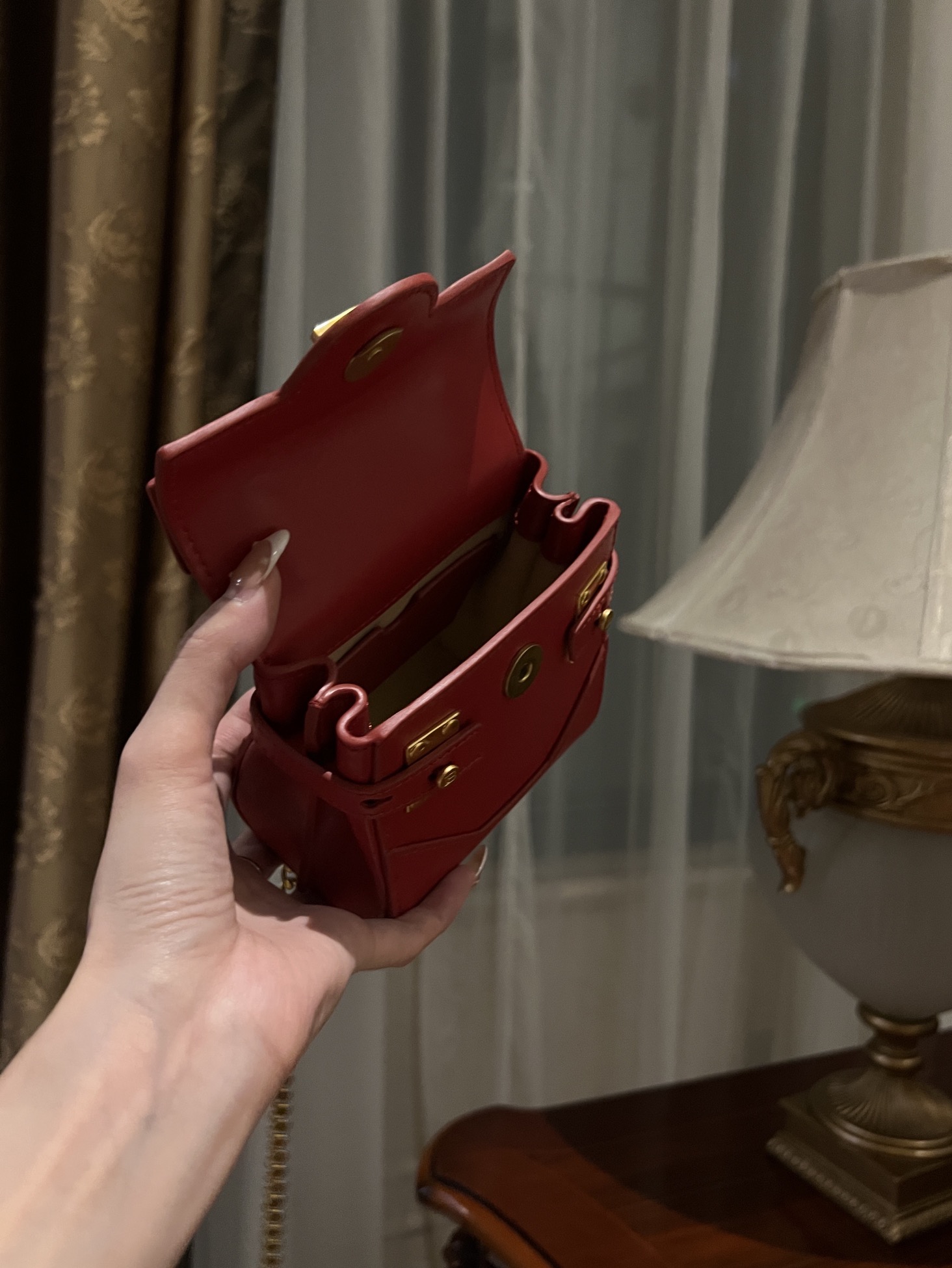 Balmain B-buzz 23 bag - Red - Women |  BALMAIN 00179