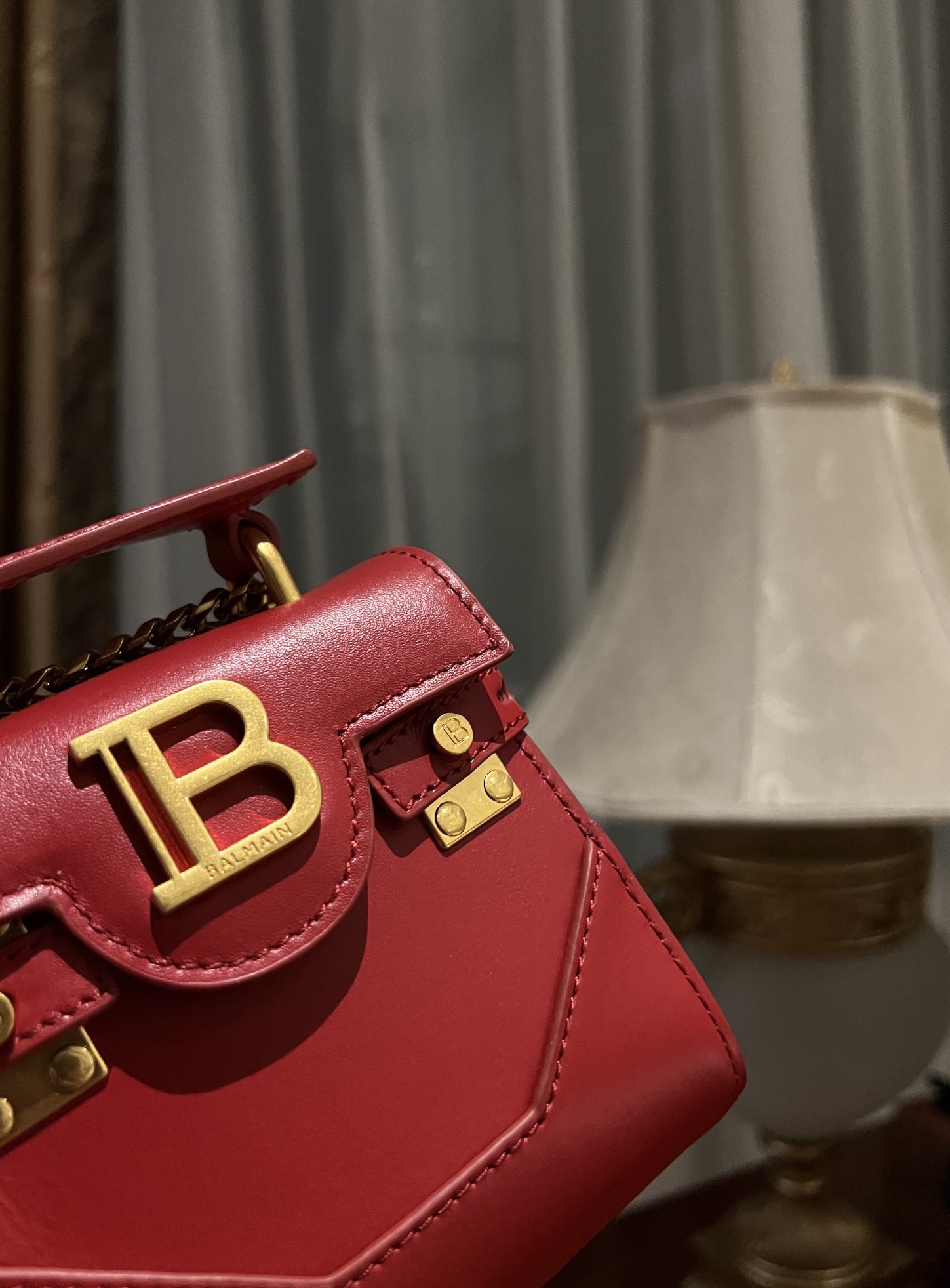 Balmain B-buzz 23 bag - Red - Women |  BALMAIN 00179