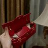 Balmain Smooth leather B-Buzz 24 bag in red- Women | BALMAIN