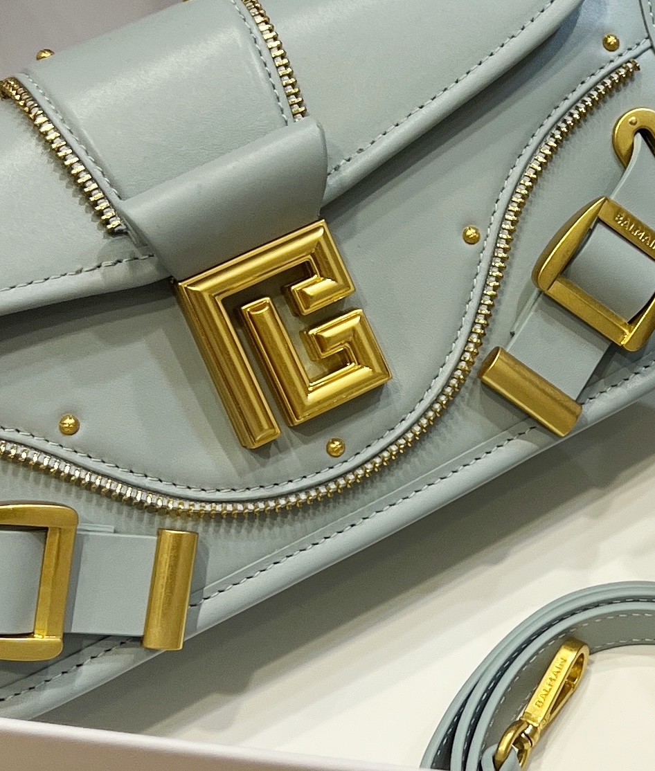 Balmain handbags T. Leather Blue .1631666 BALMAIN  0019