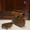 Balmain Smooth leather B-Buzz 23 bag brown brown - Women | BALMAIN