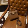Balmain Brown Calf Leather B-Buzz 18 Satchel France - Balmain | MyPrivateDressing BALMAIN 00249