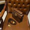 Balmain Brown Calf Leather B-Buzz 18 Satchel France - Balmain | MyPrivateDressing BALMAIN 00249