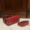 BALMAIN Bbuzz 23 Leather Shoulder Bag red Balmain BALMAIN 00279
