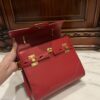 BALMAIN Bbuzz 23 Leather Shoulder Bag red Balmain BALMAIN 00279