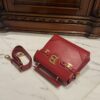 BALMAIN Bbuzz 23 Leather Shoulder Bag red Balmain BALMAIN 00279