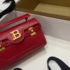 Balmain Smooth leather B-Buzz 19 bag in red | 24s