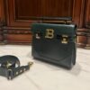 Balmain B-Buzz Leather Tote Bag | green|  BALMAIN 00299