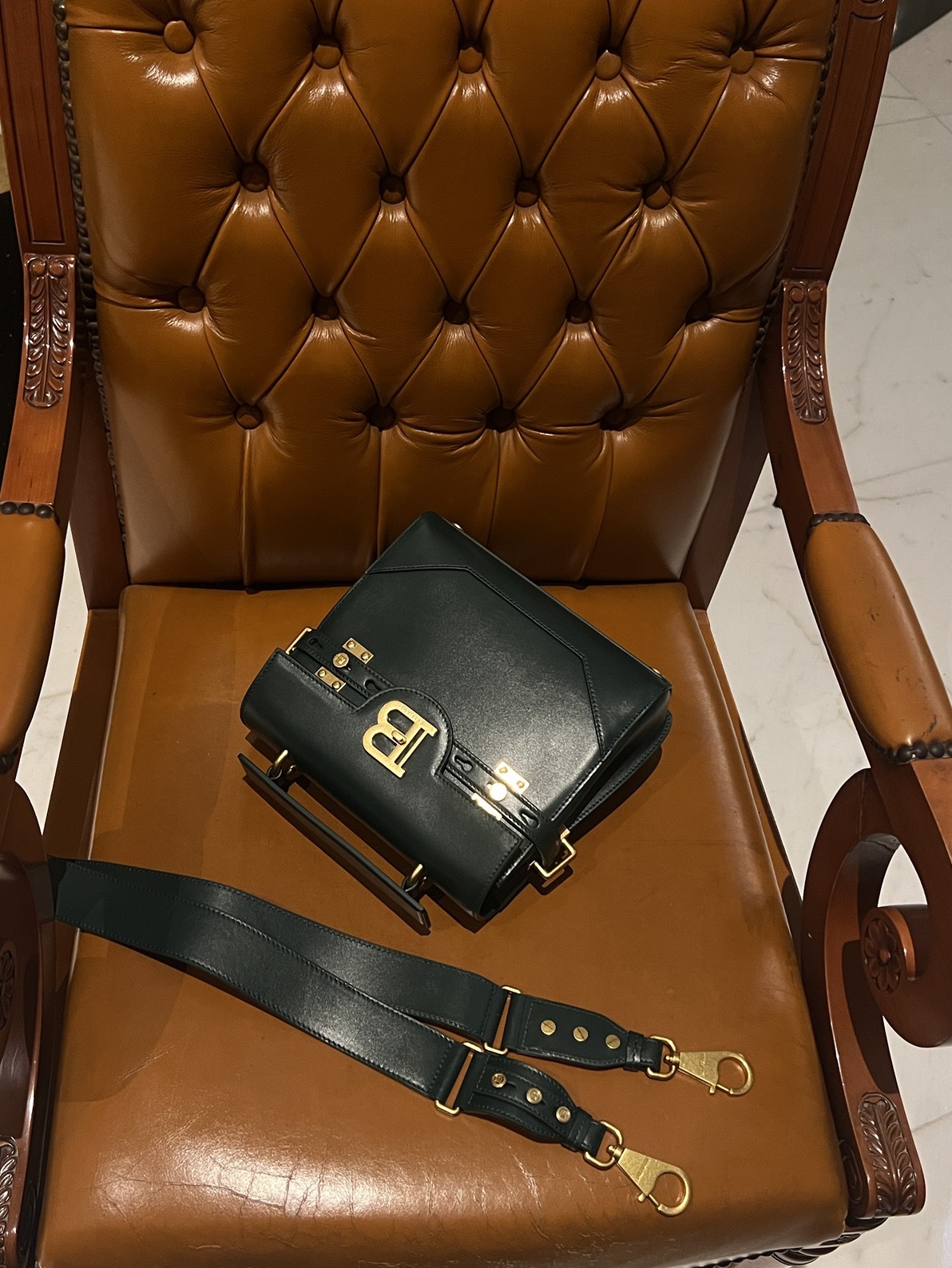Balmain B-Buzz 23 Tote Bag | Black | BALMAIN 00309