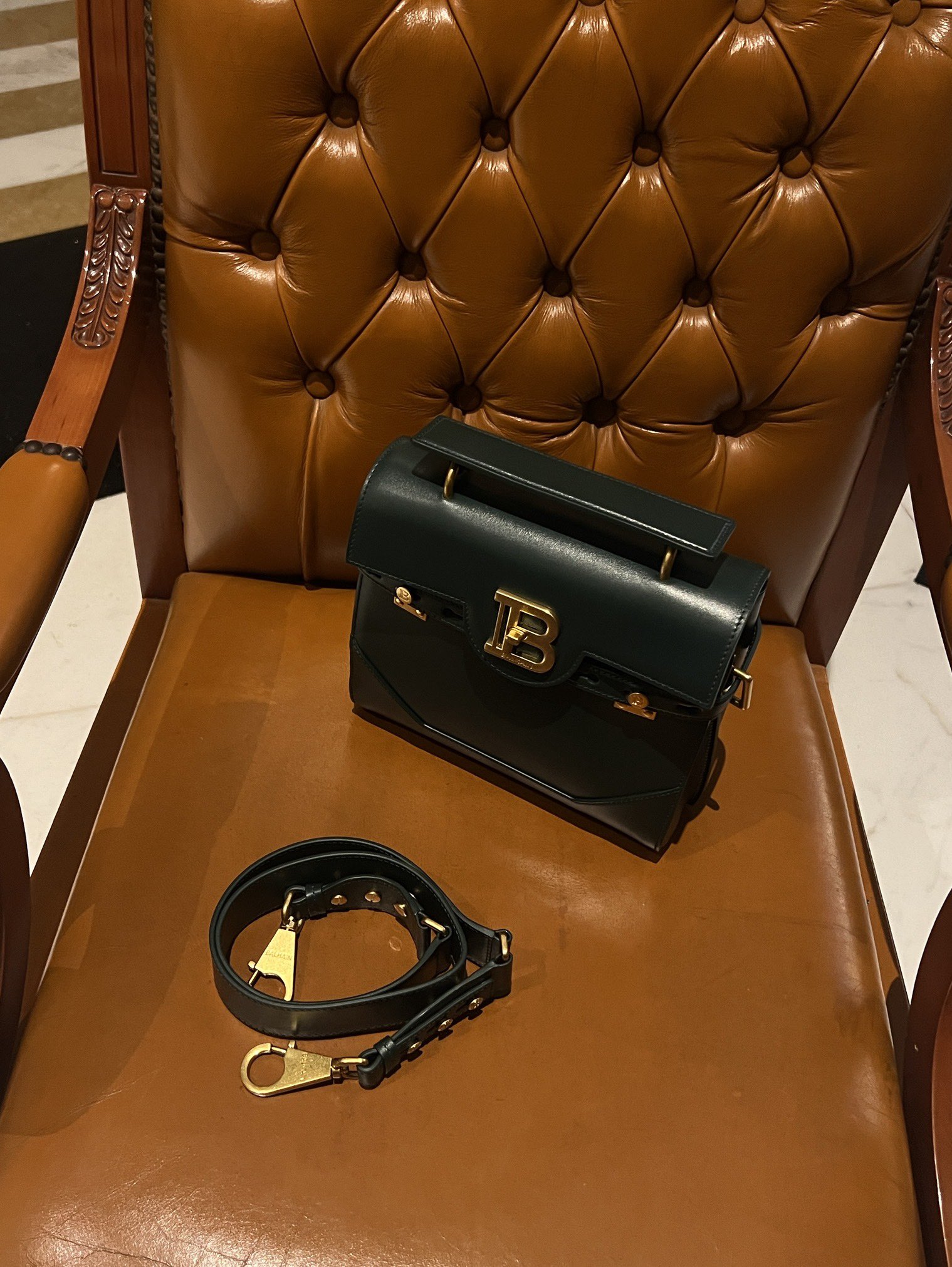 Balmain B-Buzz 23 Tote Bag | Black | BALMAIN 00309