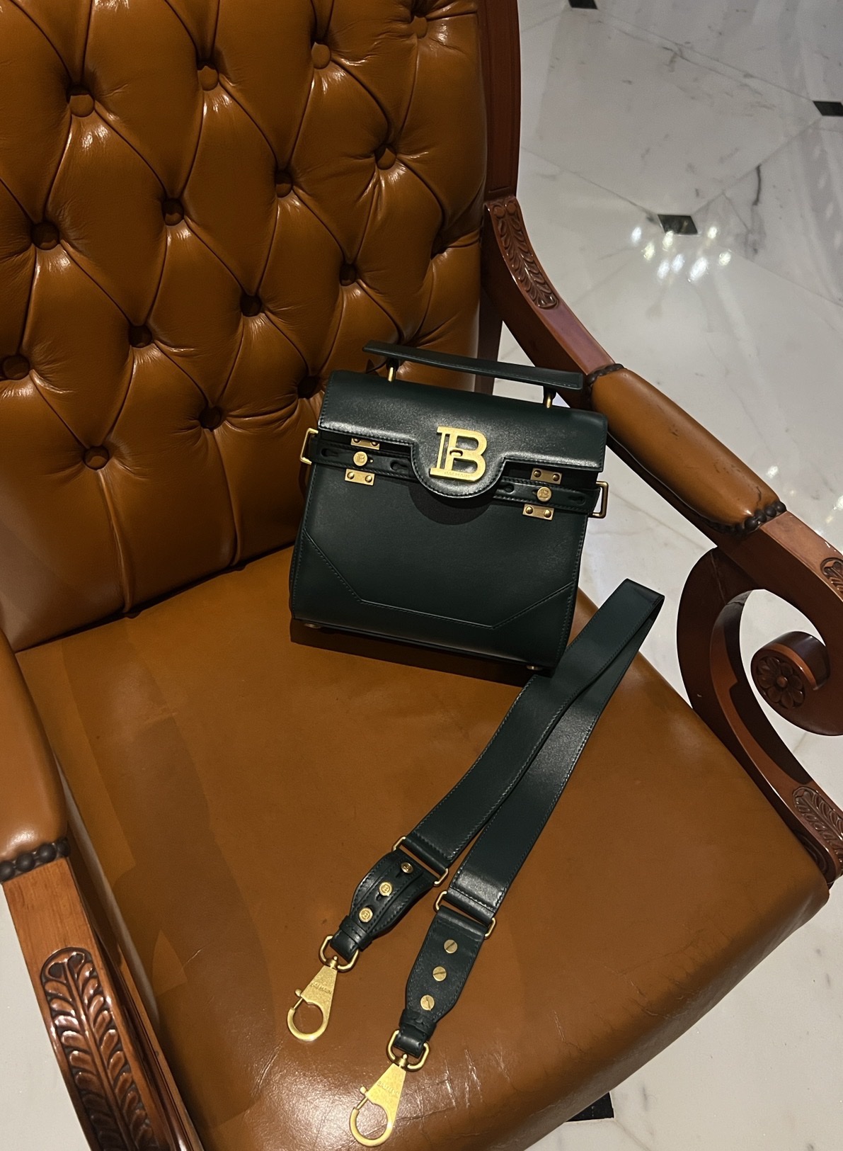 Balmain B-Buzz 23 Tote Bag | Black | BALMAIN 00309