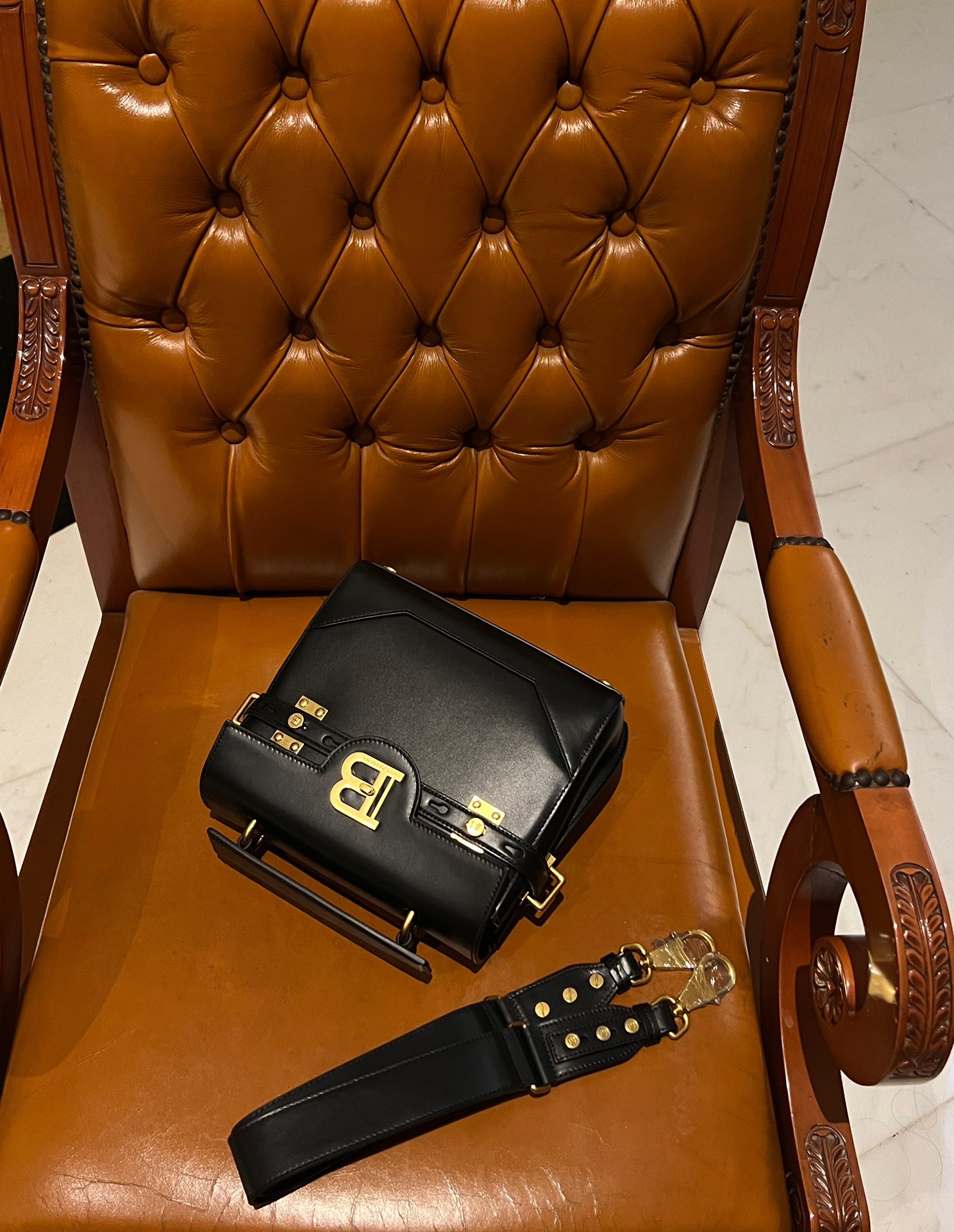 Balmain Pre-Owned B-Buzz 23 Tote Bag | Black  BALMAIN 00319