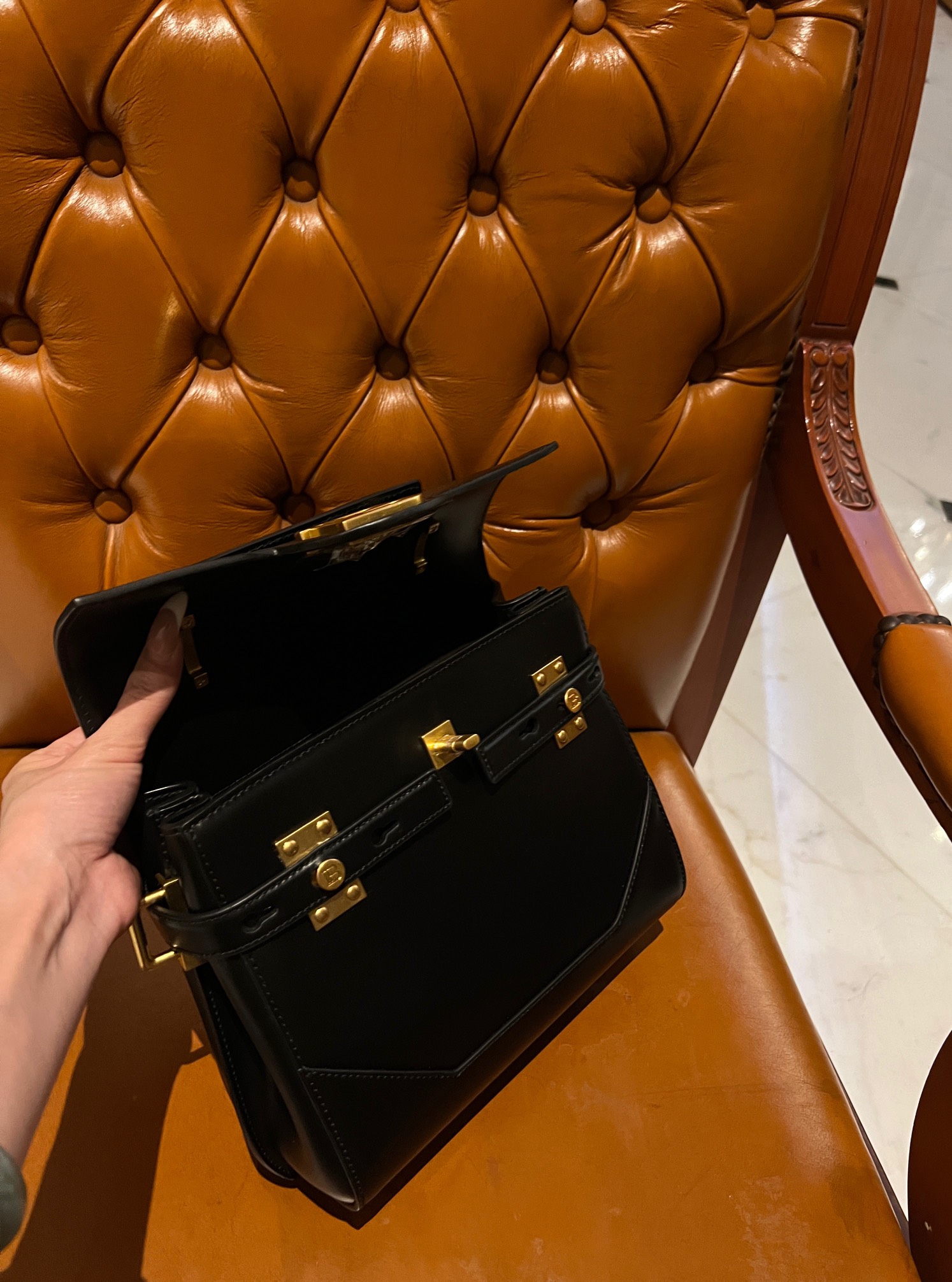 Balmain Pre-Owned B-Buzz 23 Tote Bag | Black  BALMAIN 00319