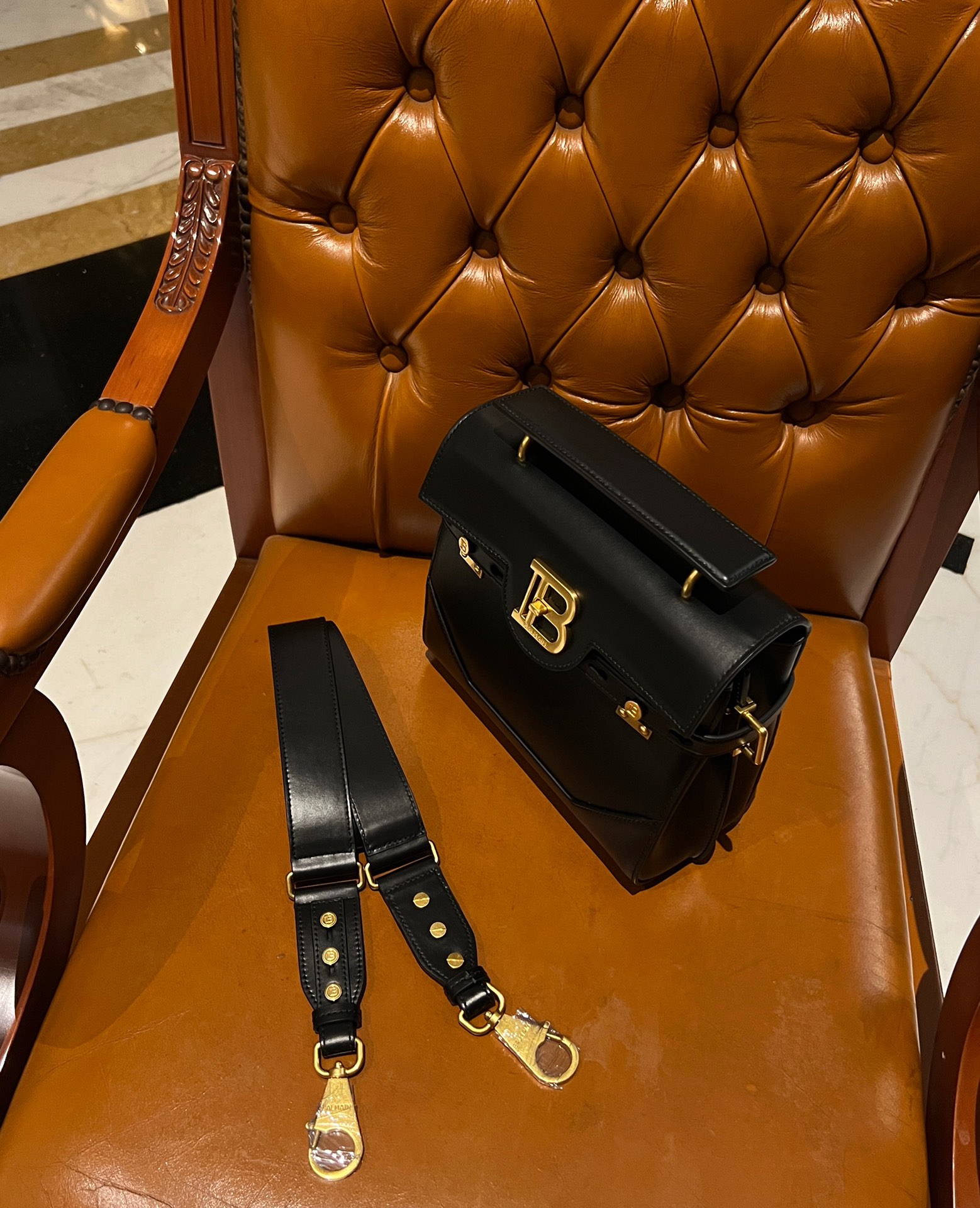 Balmain Pre-Owned B-Buzz 23 Tote Bag | Black  BALMAIN 00319