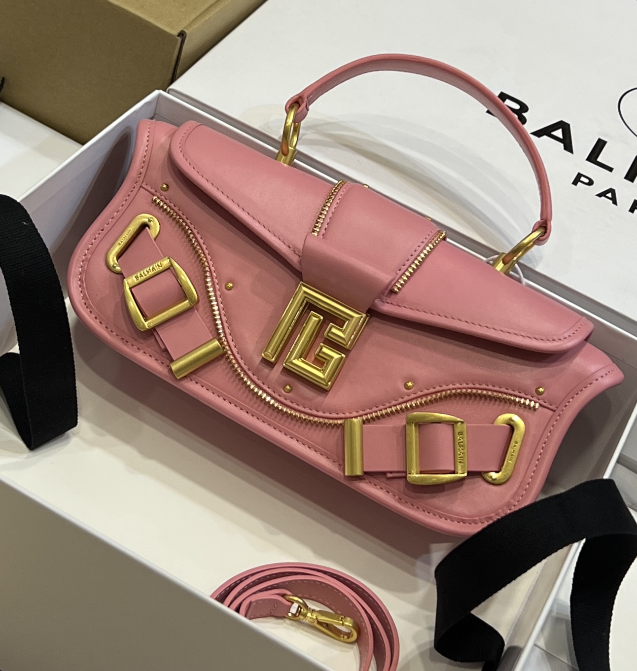 Balmain Blaze Crossbody Bag | pink BALMAIN 0039