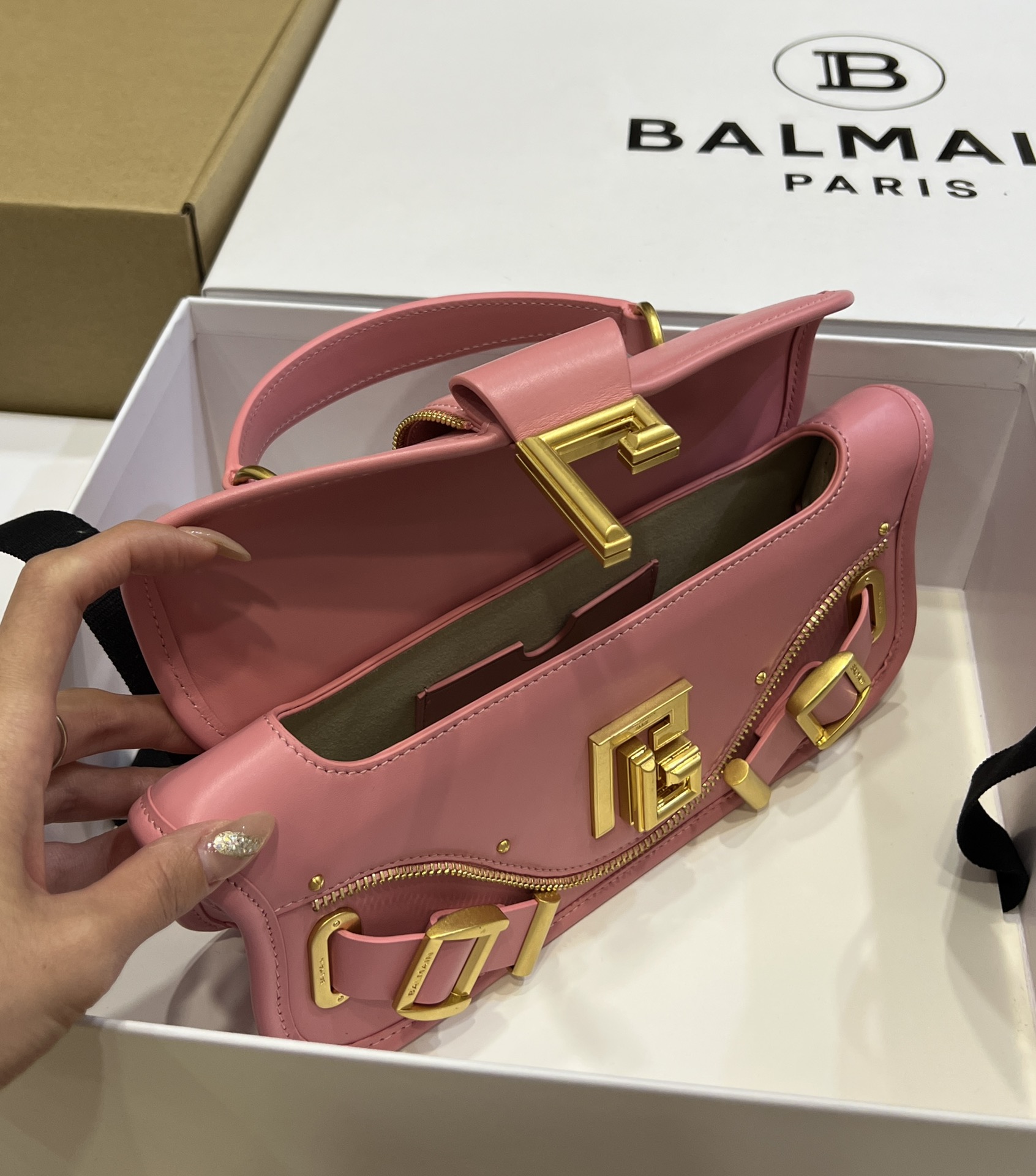 Balmain Blaze Crossbody Bag | pink BALMAIN 0039