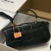 Blaze Small leather shoulder bag in black - Balmain |