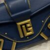 Blaze Small leather shoulder bag Balmain blue BALMAIN  0049