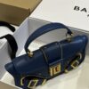 Blaze Small leather shoulder bag Balmain blue BALMAIN  0049