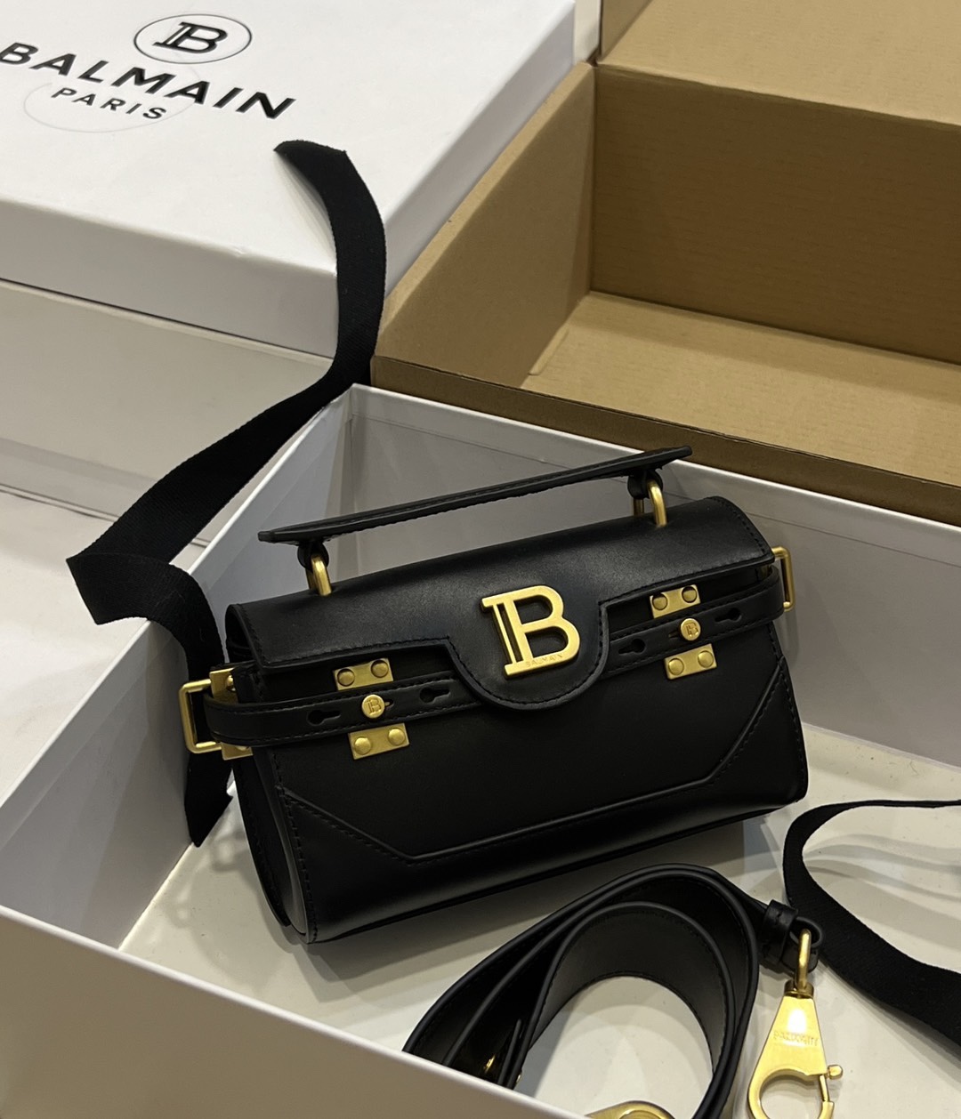 Balmain B-buzz 19 crossbody bag - Black - Women